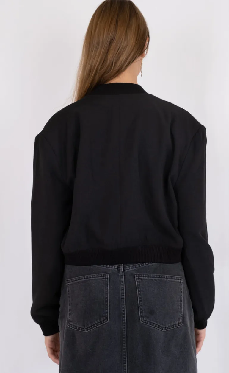 Neo Noir Jakke - Vaccaro Solid Bomber - Black