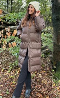 Neo Noir Jakke - Viviana Puffer - Mocca