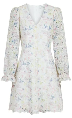 Neo Noir Kjole - Cabana Embroidery - Creme