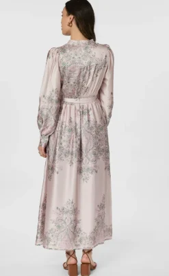 Neo Noir Kjole - Nova Paisley Border - Rose