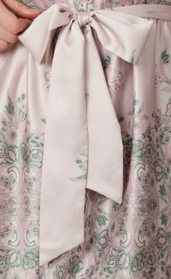 Neo Noir Kjole - Nova Paisley Border - Rose