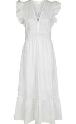 Neo Noir Kjole - Pollana Poplin - White