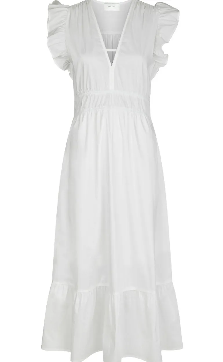 Neo Noir Kjole - Pollana Poplin - White