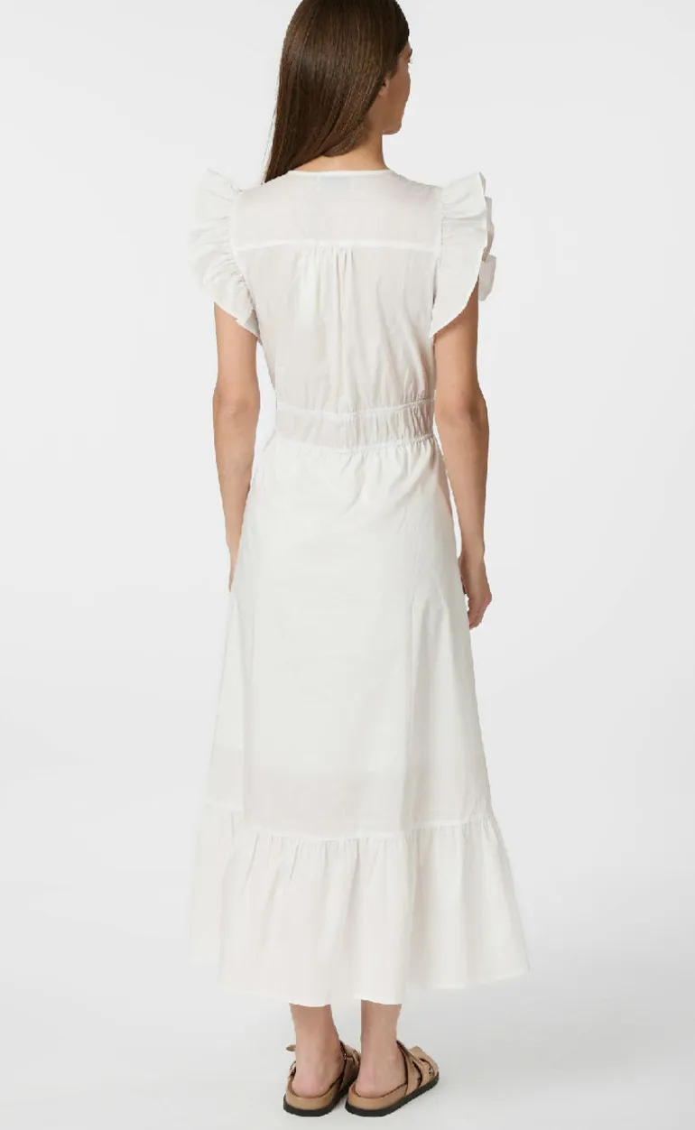 Neo Noir Kjole - Pollana Poplin - White
