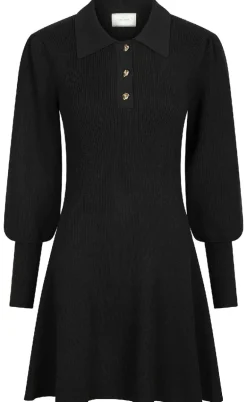 Neo Noir Kjole - Polli Rib - Black