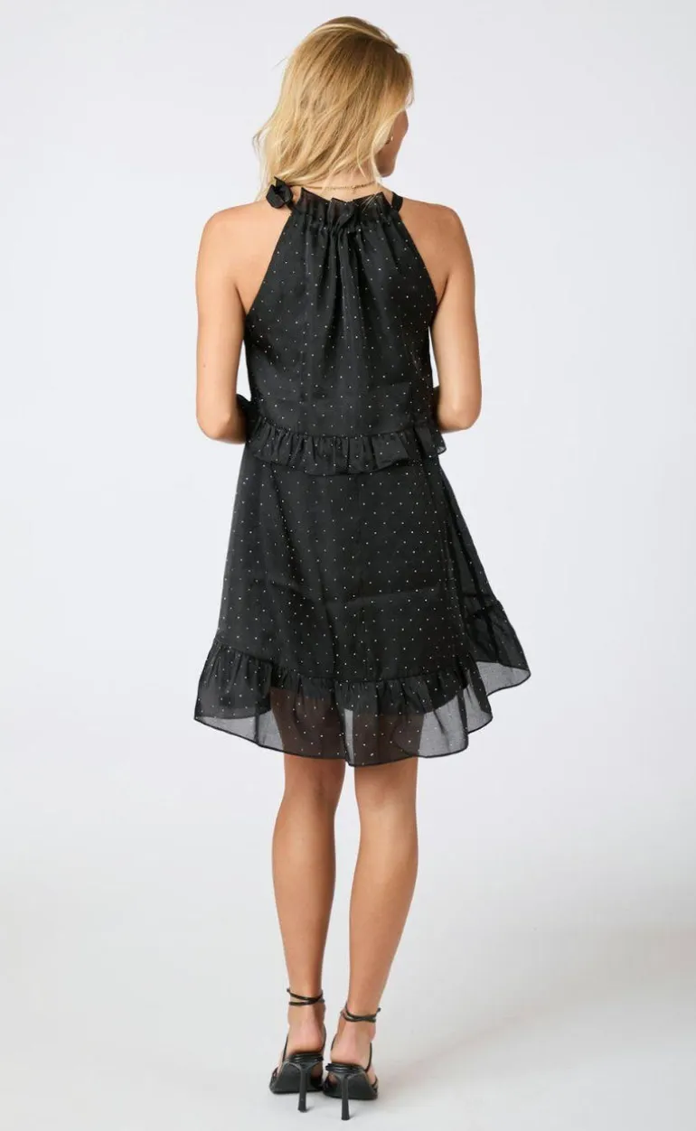Neo Noir Kjole - Rida Bedazzled - Black