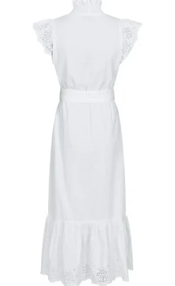 Neo Noir Kjole - Tianna Embroidery - White
