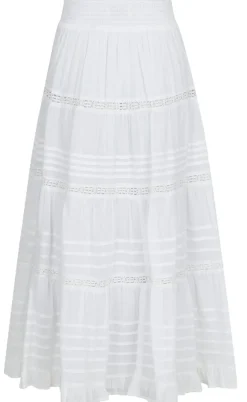 Neo Noir Nederdel - Felicia S Voile - White