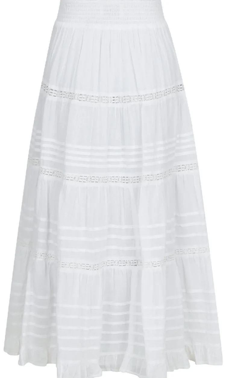 Neo Noir Nederdel - Felicia S Voile - White