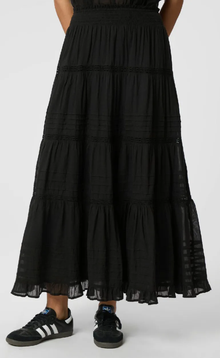 Neo Noir Nederdel - Felicia S Voile - Black