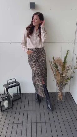 Neo Noir Nederdel - Frankie - Leopard
