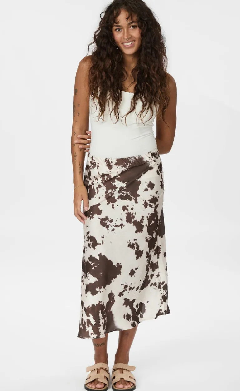 Neo Noir Nederdel - Viso Cow Print - Brown