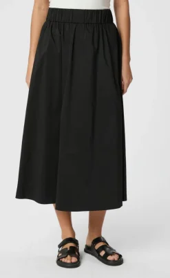 Neo Noir Nederdel - Yara Poplin - Black