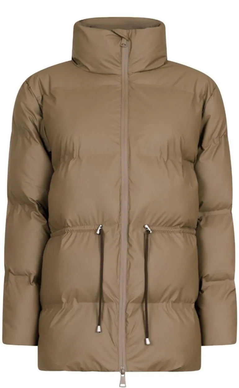 Neo Noir Puffer Jakke - Mayra - Dark Taupe