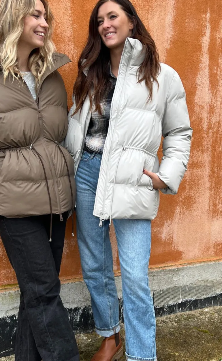 Neo Noir Puffer Jakke - Mayra - Ivory