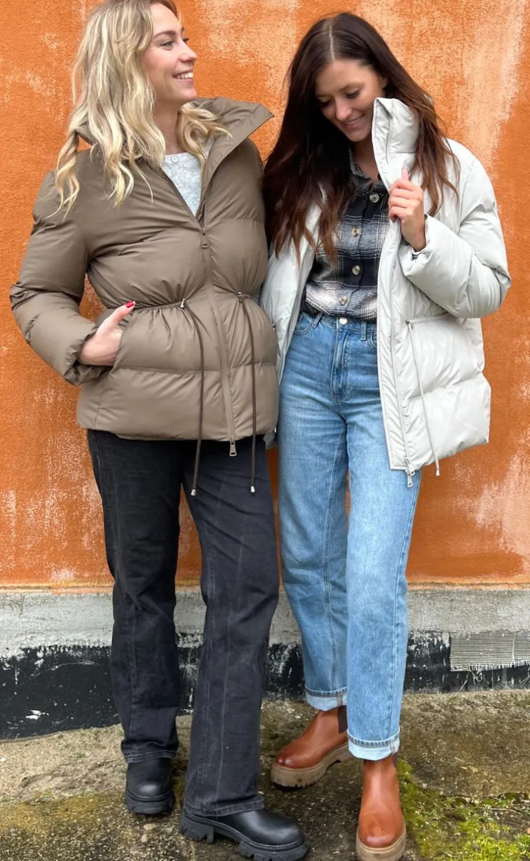 Neo Noir Puffer Jakke - Mayra - Ivory