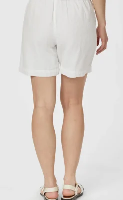 Neo Noir Shorts - Shea Linen - White