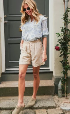 Neo Noir Shorts - Shea Linen - Sand