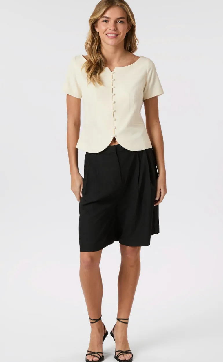 Neo Noir Top - Tango Structure - Off White