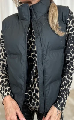 Neo Noir Vest - Annike C Puffer - Black