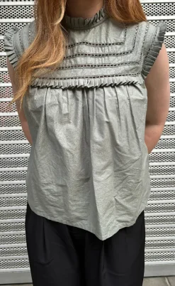 Noella Bluse - Kama - Sage Green