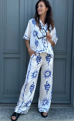 Noella Bluse - Kealy - Chana Blue Print