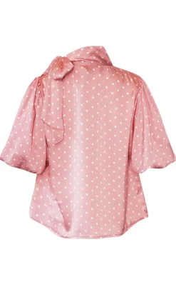 Noella Bluse - Kesha - Carmine Blush Print