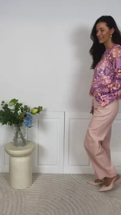 Noella Bluse - Kezzie - Lilac Mix