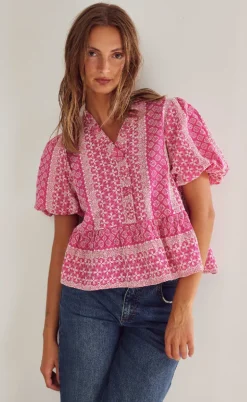 Noella Bluse - Lorraine - Pink Sugar