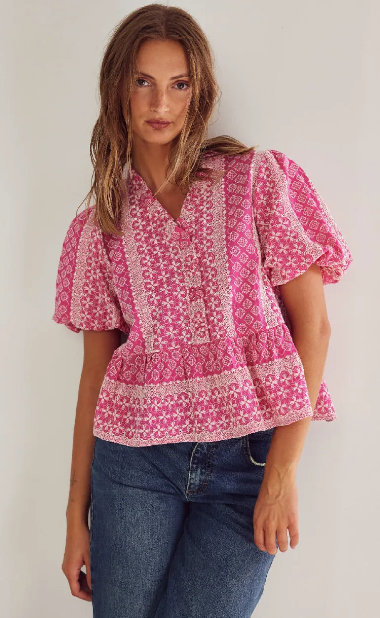 Noella Bluse - Lorraine - Pink Sugar