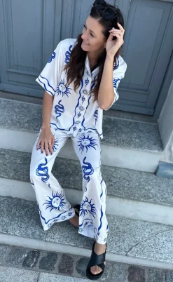 Noella Bukser - Kimona - Chana Blue Print