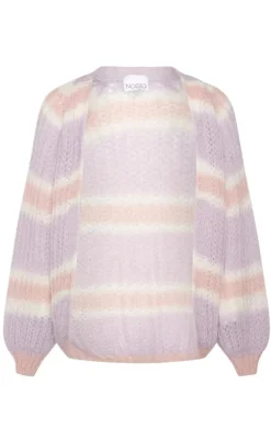 Noella Cardigan - Vera - Lilac/Rose/White Mix
