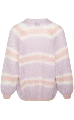 Noella Cardigan - Vera - Lilac/Rose/White Mix