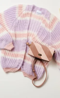 Noella Cardigan - Vera - Lilac/Rose/White Mix