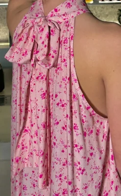 Noella Kjole - London Maxi - Cheryl Pink Print
