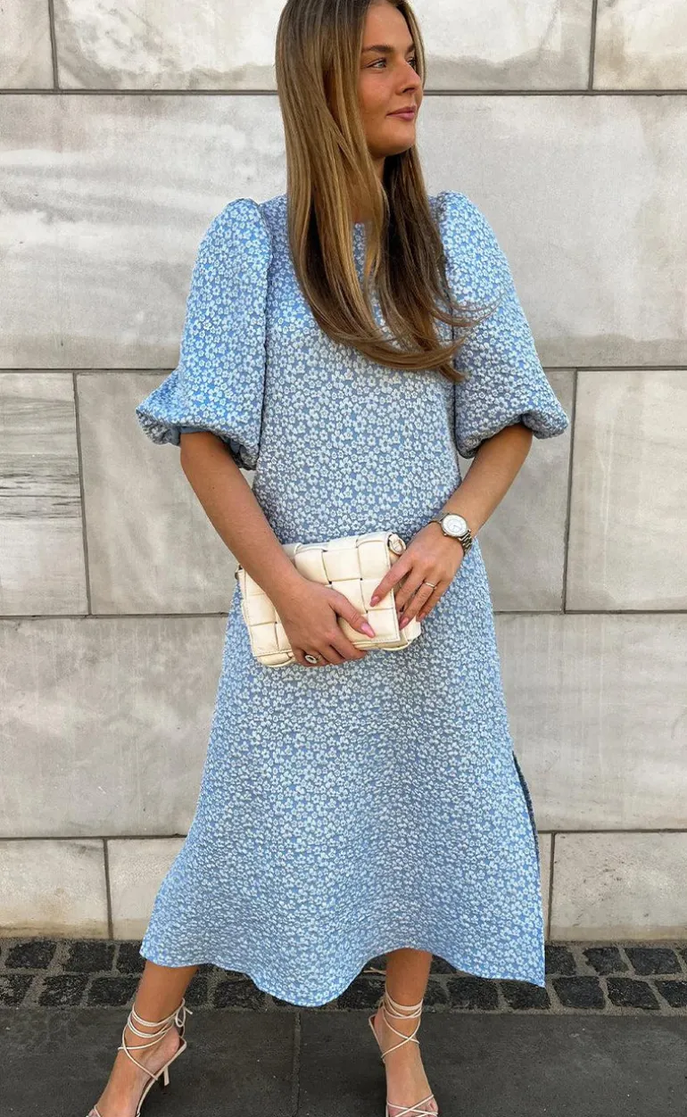 Noella Kjole - Reno Pastis Long - Light Blue