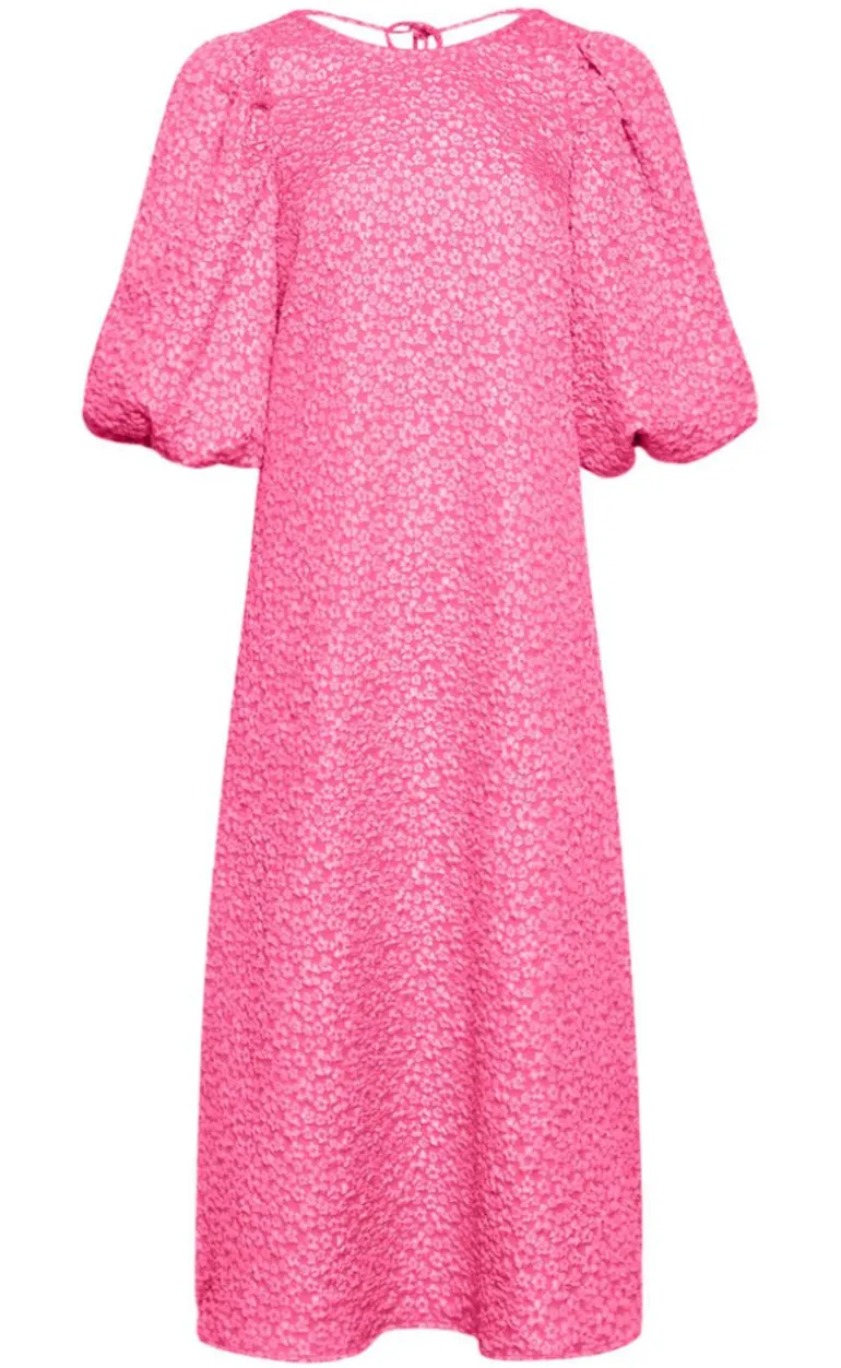 Noella Kjole - Reno Pastis Long - Bright Pink