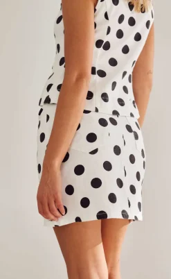 Noella Nederdel - Kambria - Carmella White Print