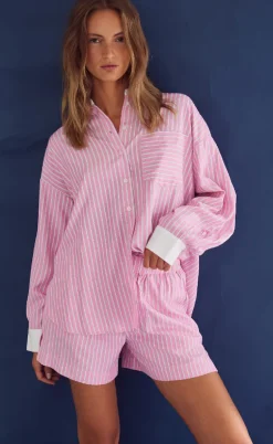 Noella Shorts - Lea - Carsyn Pink Stripe