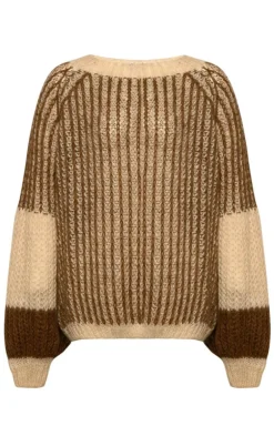 Noella Sweater - Liana - Beige/Brown