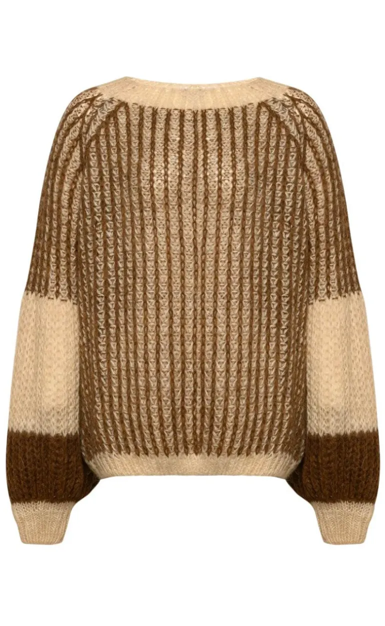 Noella Sweater - Liana - Beige/Brown