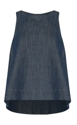 Noella Top - Lindsey - Medium Blue Wash