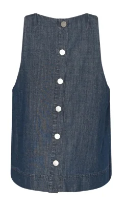 Noella Top - Lindsey - Medium Blue Wash
