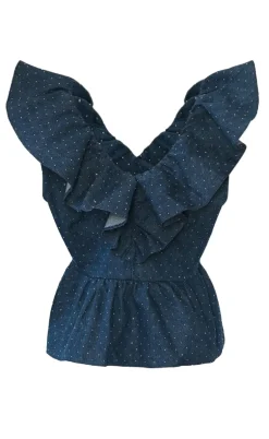 Noella Top - Louisa - Blue Wash