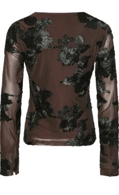 Noella Top - Lucille - Chocolate Black