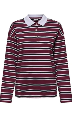 ONLY Bluse - Lara - Cabernet/Vera