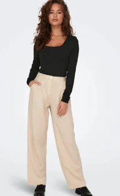 ONLY Bluse - Lea Deep 2 Ways - Black