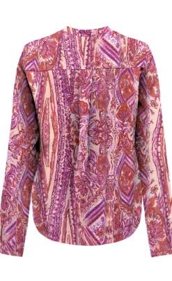ONLY Bluse - Nova L/S Josie - Fuchsia Fedora w. Bohobabe