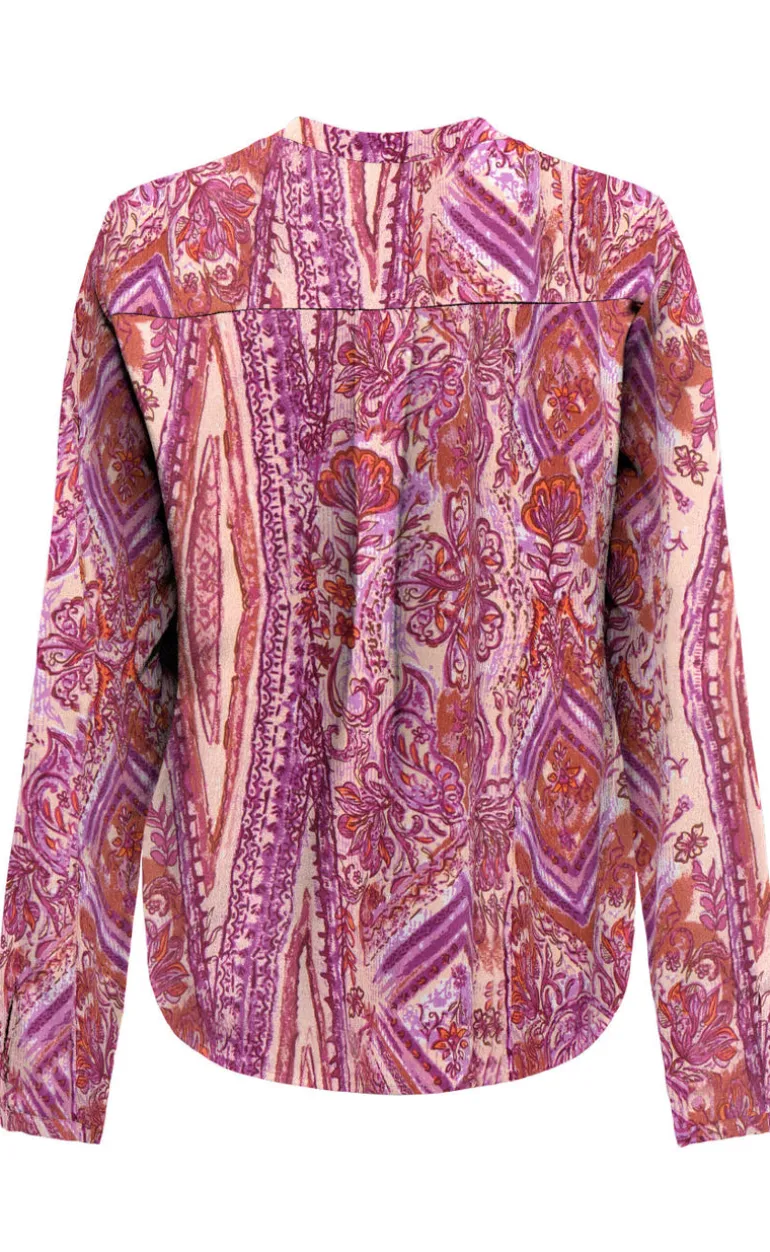 ONLY Bluse - Nova L/S Josie - Fuchsia Fedora w. Bohobabe
