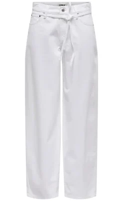 ONLY Bukser - Gianna - White Denim